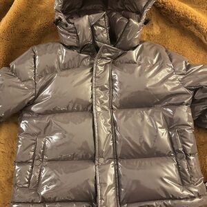 Aritzia Puffer Jacket - smoked eggplant